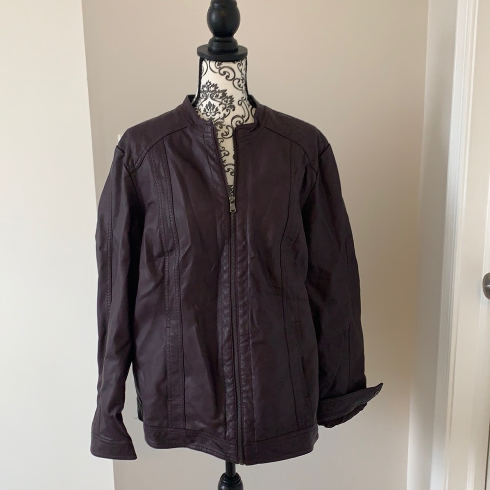 roz & ALI Pleather Jacket